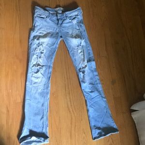 Bootleg Ripped Hollister Jeans - Size: 3R